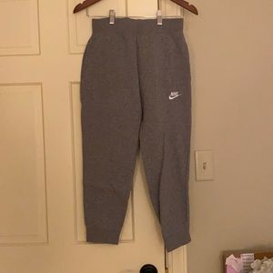 Nike grey women’s track pants, size small